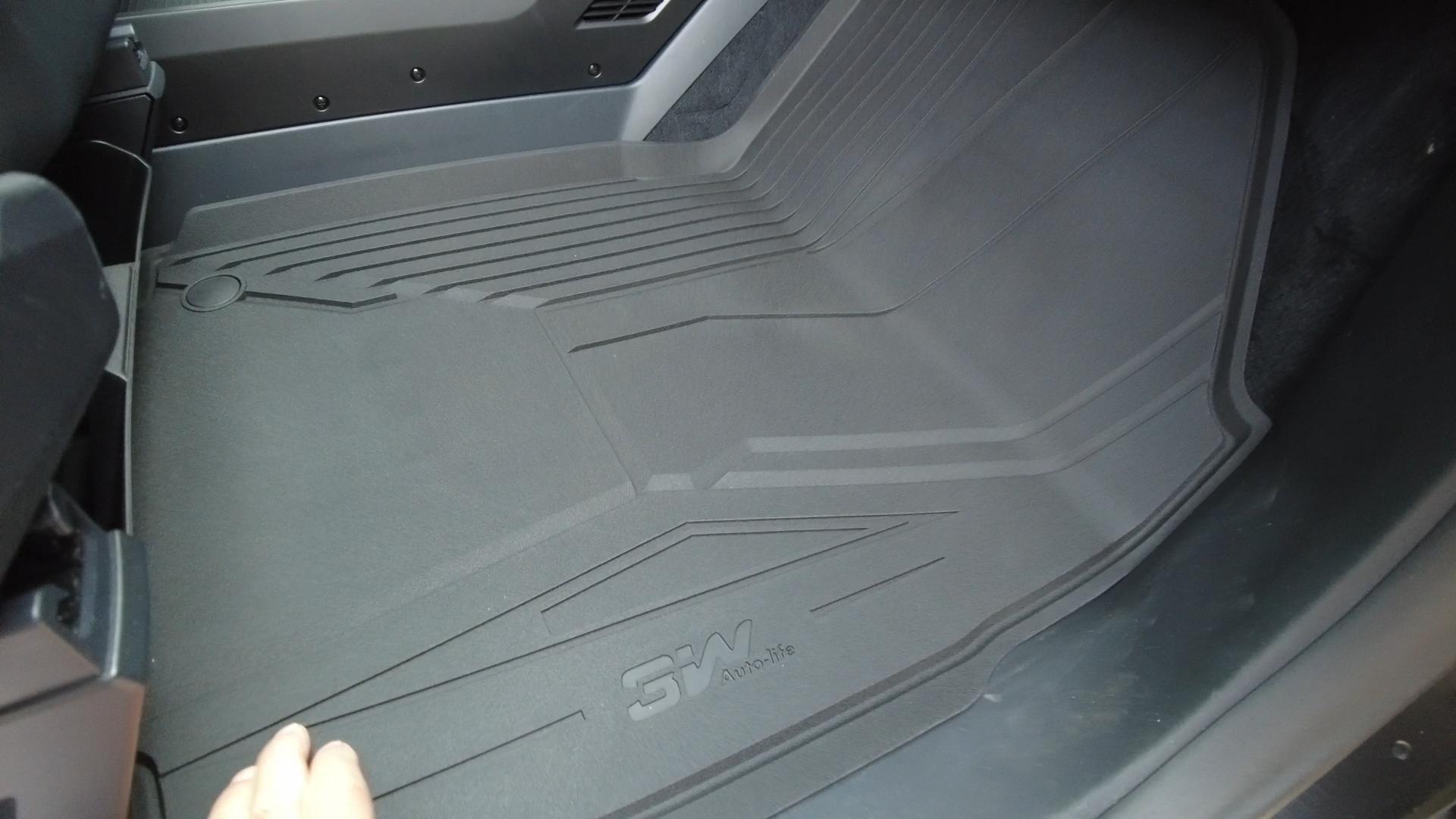 Close-up of 3W Auto Life Cybertruck all-weather floor liner